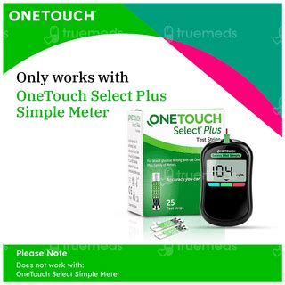 One Touch Select Plus Test Strips 25 - Uses, Side Effects, Dosage ...