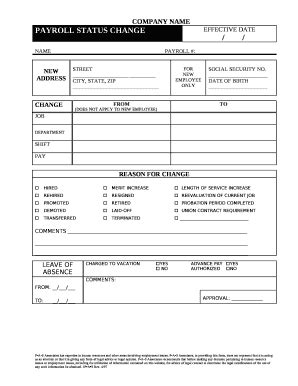 PAYROLL #: Doc Template | pdfFiller