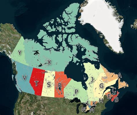 Image result for Canadian ZIP Code Map