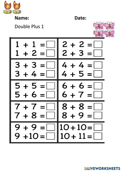 Image result for Plus 1 Math Worksheets