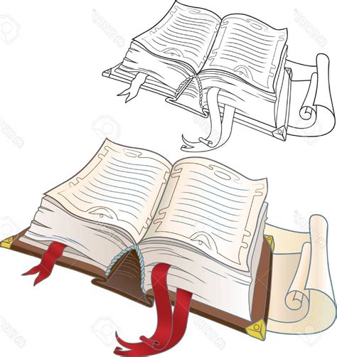 Book Drawing Outline at PaintingValley.com | Explore collection of Book Drawing Outline