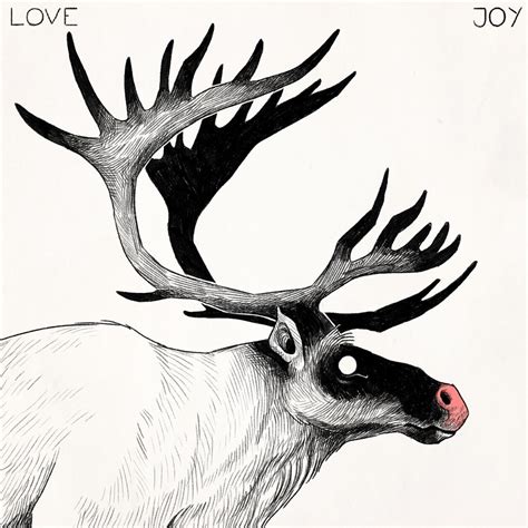 scary reindeer drawing
