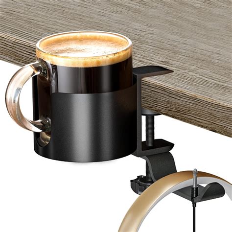 Barafat Desk Cup Holder, 2-in-1 Anti-Spill Cup Holder Clamp India | Ubuy