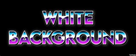 White Background Text Effect and Logo Design Trendy