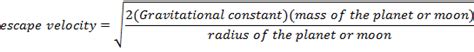 Escape Velocity Formula 的图像结果