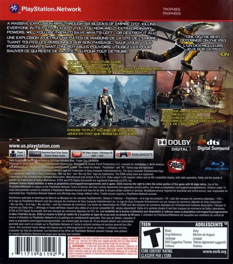 Image result for Infamous PS3 Cover