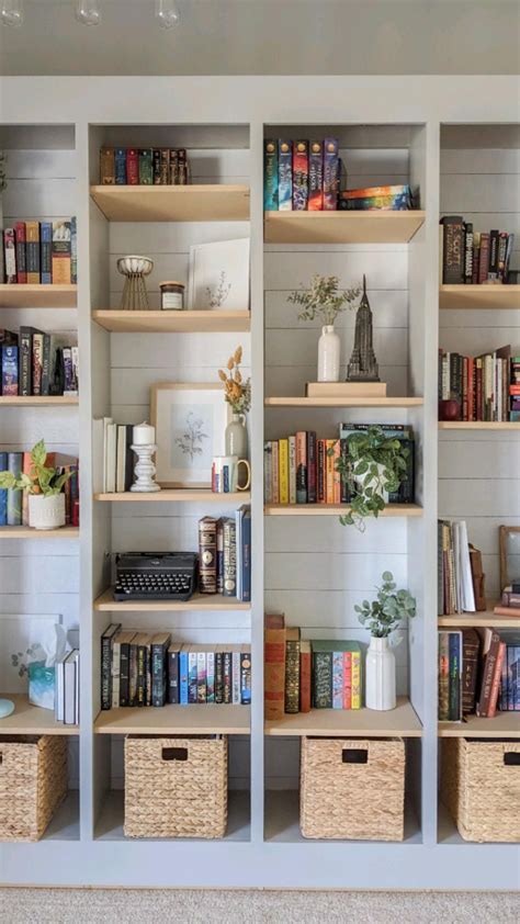 Home library tour built in bookshelves – Artofit