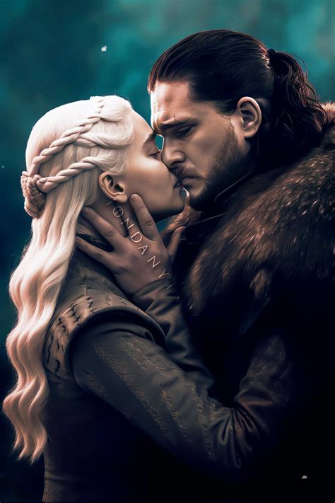 Pin by Luni on Art | Dany and jon, Sansa stark jon snow, Jon snow and ...