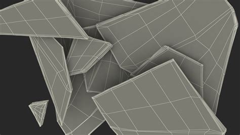 Broken Glass Fragments 3D | 3D Molier International