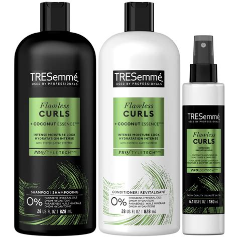 Amazon.com : TRESemmé Pro Care Curls Shampoo and Conditioner Set Plus ...