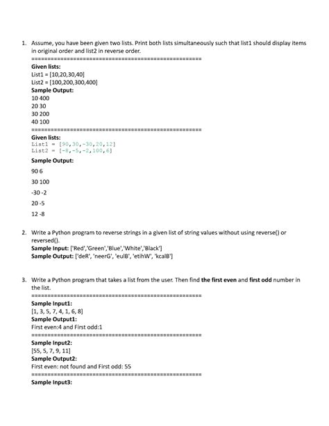 Image result for Python Program Practice List