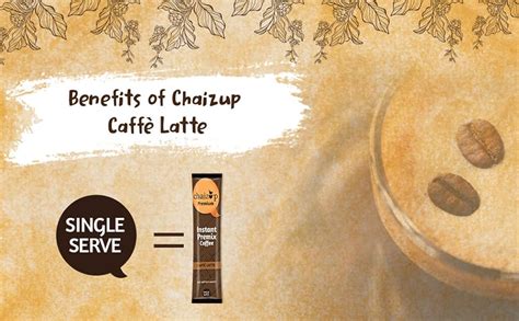 Chaizup Premium Instant Premix Coffee Box, Latte Flavour, Instant ...
