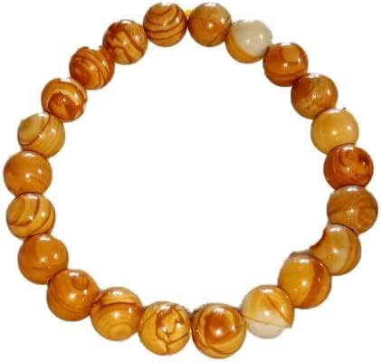 Miran Agate Exports Picture Jasper Gemstone Stretch 8mm Round Beads ...