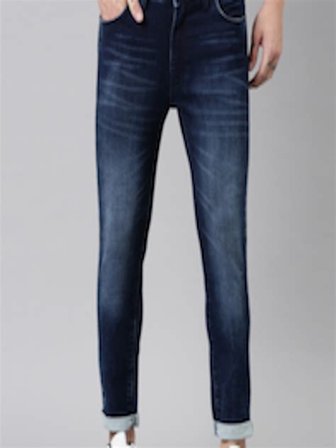 Buy CINOCCI Men Blue Jean Slim Fit Heavy Fade Stretchable Jeans - Jeans ...