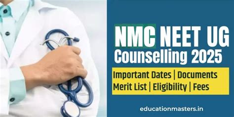 NEET UG Counselling 2025: NMC Releases Seat Matrix – Check Region Wise ...