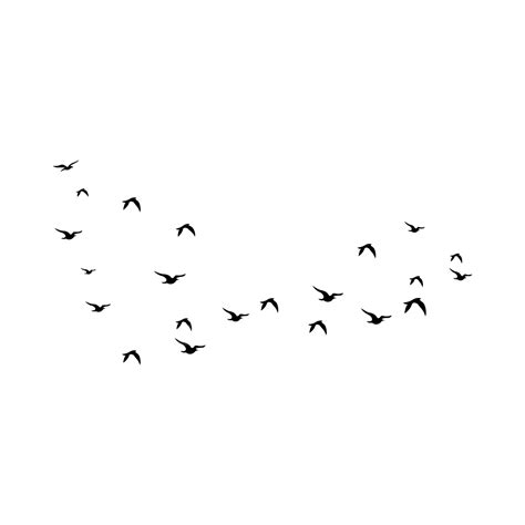 Black Flying Birds Silhouette Design, Flying Birds, Flying Birds Vector, Bird PNG and Vector ...