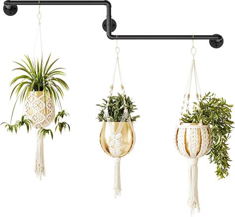 Amazon.com: Bamworld Hanging Planters for Indoor Plants Plant Hanger ...