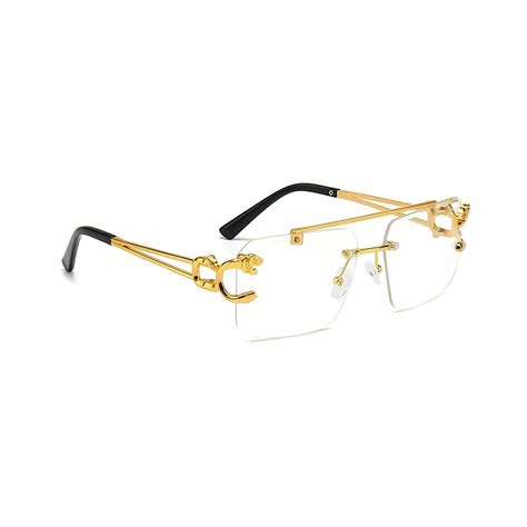 4Flaunt HautRim Series Rimless Square Computer Glasses