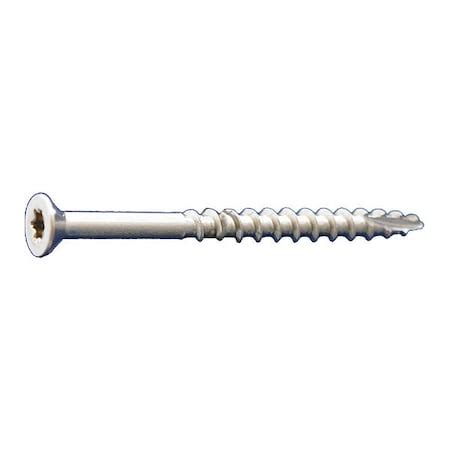 Daggerz Deck Screw, #10 x 2-1/2 in, 316 Stainless Steel, Flat Head ...