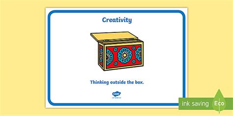 Creativity Display Poster (teacher made) - Twinkl