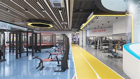 兰运动健身房空间设计_体育商业店铺设计公司 - 艺点意创