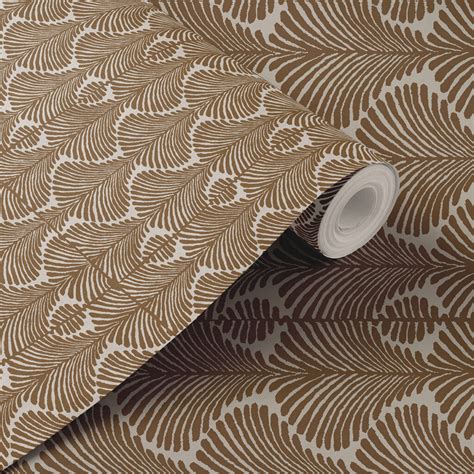 Brown Stencil Pattern Wallpaper Roll - Magicdecor®