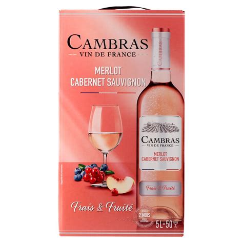 Merlot / Cabernet sauvignon rosé Cambras - Intermarché
