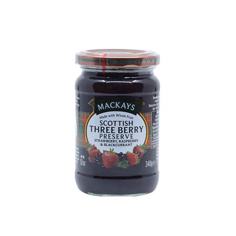 MACKAYS-Scottish 3 Berry Preserve-340g – OG-MART