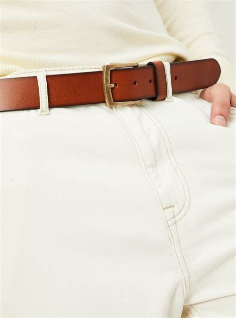 Buy Men Solid Leather Casual Belt Online at just Rs. 699.0 ...