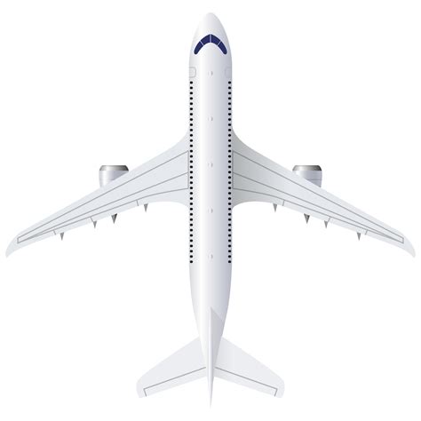 Aircraft or airplane on top view 15242306 PNG