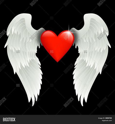 Angel Heart With Wings
