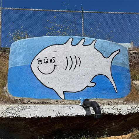 San Pedro's 3-Eyed Fish Mural in San Pedro, CA (2 Photos)