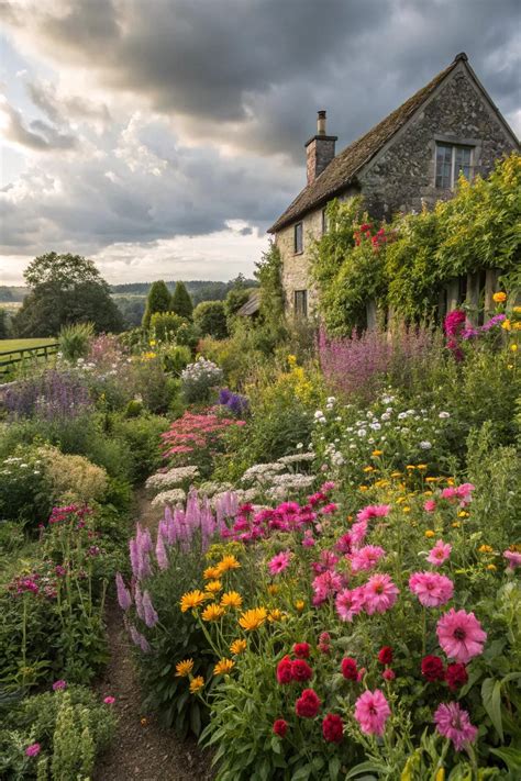 15+ Charming Cottage Garden Layout Ideas