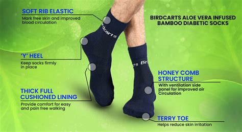 Bamboo Diabetic Socks for Men & Women: Soft, Breathable, Comfortable ...