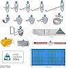 Plantex Metal Peg board for Wall/Storage Pegboard for Tools/Peg Board ...