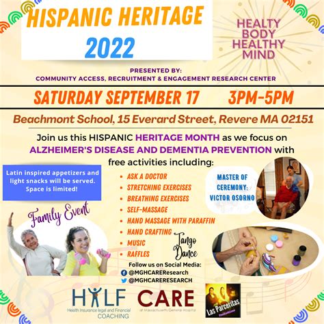 Hispanic Heritage 2022 Healthy Body Healthy Mind / Herencia Hispana ...