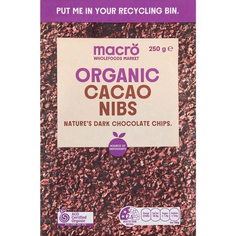 Macro Organic Cacao Nibs Cacao Nibs 250g | Woolworths