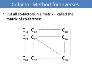 Cofactor Matrix Tutorial 的图像结果