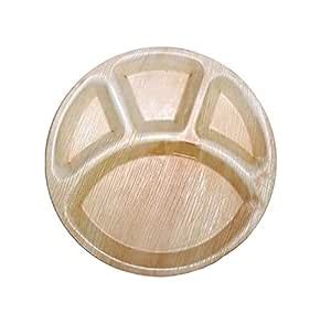Amit Marketing Disposable Wooden Plates I Biodegradable Areca Leaf Dish ...