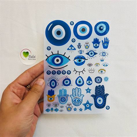 A6 Insert sheet - Mix Evil Eye (A) – Tulsi Resin Store