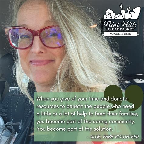 Serve With Allie: Give time and Find your Community - Flint Hills ...