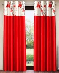 Fashion String 2 Pieces 3D Tulip Patch Grommet Polyester Window ...