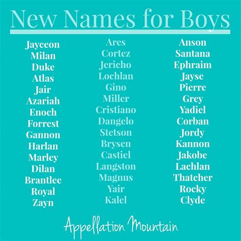 Look Back at 2013: New Names for Boys - Appellation Mountain