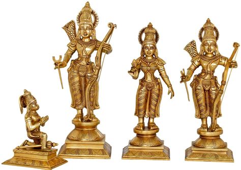 18 Inch Rama Durbar Brass Statue Handmade In India – Exotic India Art