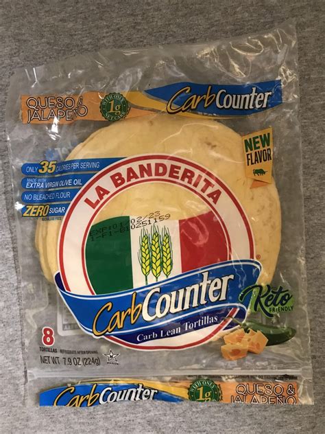 New Flavor: La Banderita Carb Counter queso jalapeño tortillas! : r ...
