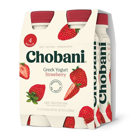 Chobani Greek Yogurt Drink, Strawberry 4PK - Walmart.com