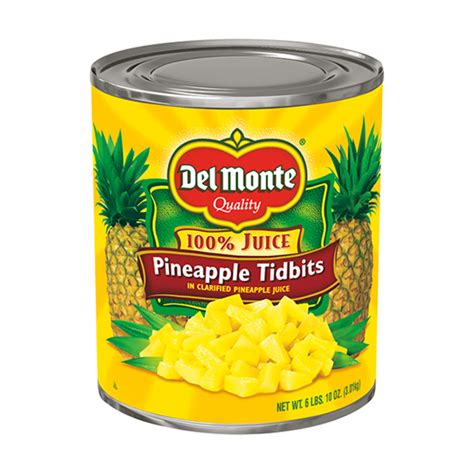 Del Monte® Pineapple Tidbits in 100% Juice | Del Monte Food Service