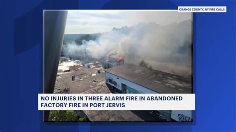 Fire at abandoned factory in Orange County prompts massive response