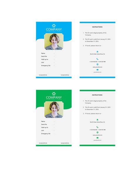 Image result for ID Card Examples