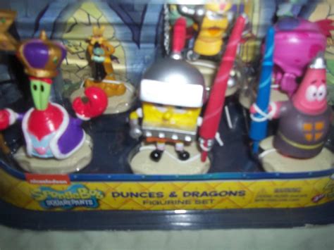 Nickelodeon Spongebob Squarepants Dunces & Dragons Figurine Set, 3 ...